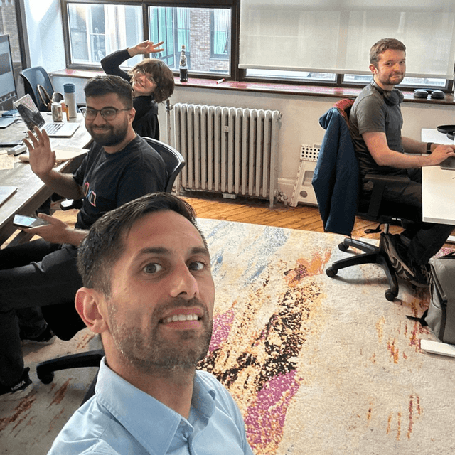 The whole team in Leap's London office